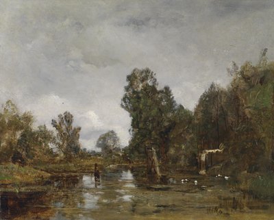 Motif du Prater de Vienne (Krieau) - Emil Jakob Schindler